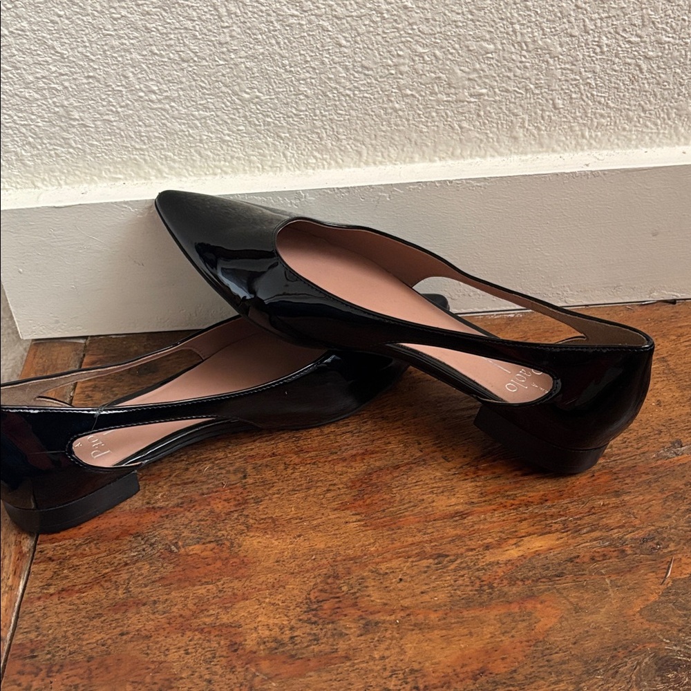 Paolo Shiny Black Women's Loafers